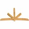 Ekena Millwork Alberta Rough Sawn Timber Gable Bracket, Western Red Cedar, 108"W x 68"H x 6"D x 6"F, 15/12 Pitch GBW108X68X0606ALB00RWR - alternate 3